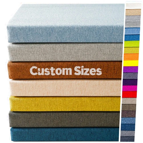 JBlWSGT Custom Size Cushion Bench, Chair Pads Indoor Furniture Seat Cushion, Personalized Bench Cushions, Washable Removable Chair Pad, Optionally Add Piping