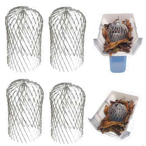 Massca Gutter Guard 3 Inch Expand Aluminum Filter Strainer. Stops Blockage Leaves Debris. Pack of 4. by Massca (Aluminum 3 inch)