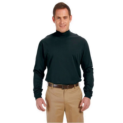 Devon & Jones D420 - Sueded Cotton Jersey Mock Turtleneck
