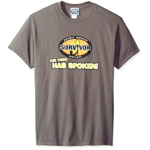 Trevco Men's Survivor Tv Series Short Sleeve T-Shirt
