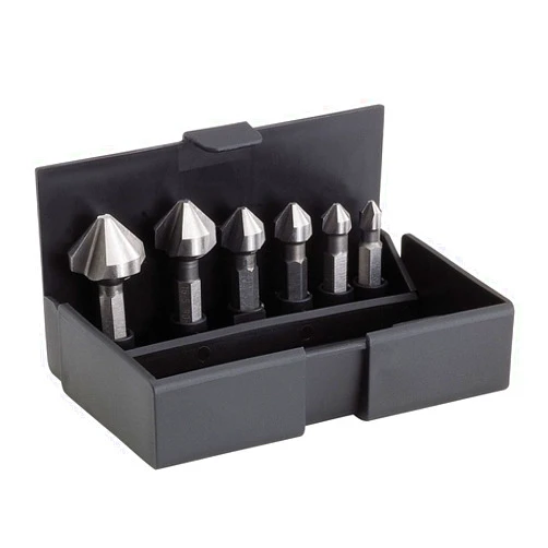 Völkel 6.3-20.5mm HSS Countersink Set with 1/4-inch Hexagon Shank