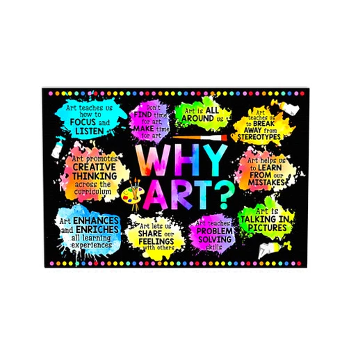 MALLONY Debra Benn Teacher Why Art Poster, Poster Unframed Décor 24x36in,Classroom Poster, Wall Decor For Teachers, Explorer Poster School, Classroom Decor For Teachers