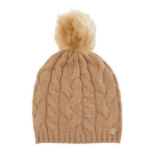 Bruno Magli Women's Cashmere Blend Shearling Pom Pom Hat