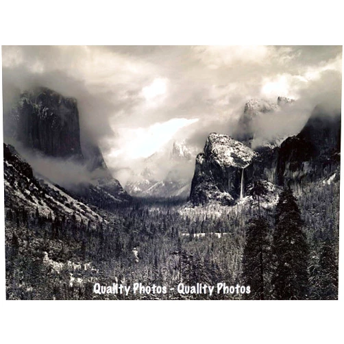 Goods Galore Clearing Winter Snow Storm 8.5x11 Photo Print Ansel Adams Yosemite Park 1944