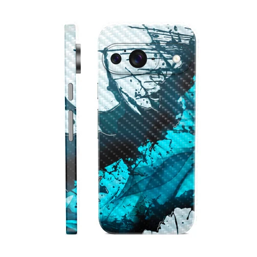 Vision Signs & Graphics Carbon Fiber Phone Skin Compatible with Google Pixel 9 - Wild Splash - Premium 3M Vinyl Protective Wrap Decal Cover - Easy to Apply | Crafted in The USA by MightySkins