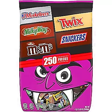 MARS Chocolate Mixed Halloween Black Package 0000! .0001 .Pack (77.63 Ounce)