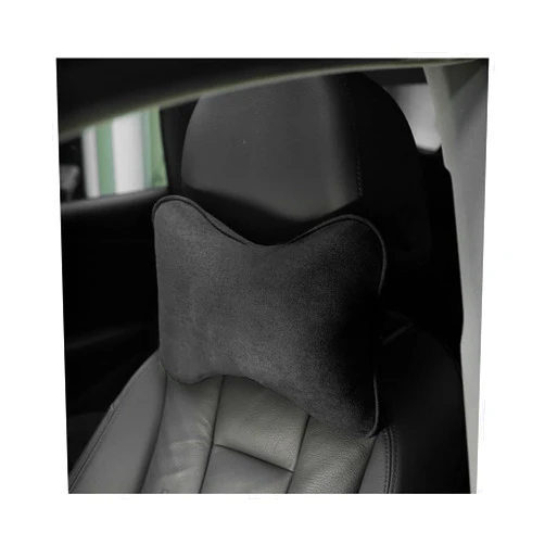 Osilly Car Headrest Pillow, Soft Comfortable Breathable Memory Foam Ergonomic Design Automotive Neck Pillow Cushion with Adjustable Strap for Neck Pain Pressure Relief, Universal Fit（Black）