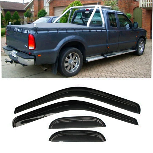 Laprive Auto 4pcs for 99-16 F250/350/450 SuperDuty Super/Extended Cab Guard Window Visor