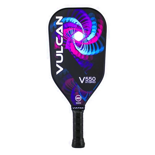 Vulcan | V550 Pickleball Paddle | Hybrid Performance | Polypropylene Core - Carbon Fiber Surface | USAP Approved | Multiple Colors