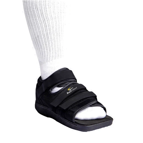 Brace Direct Post Op Recovery Shoe - Adjustable Medical Walking Shoe for Post Surgery or Operation Support, Broken Foot or Toe, Stress Fractures, Bunions for Left or Right Foot, Size Large, Men