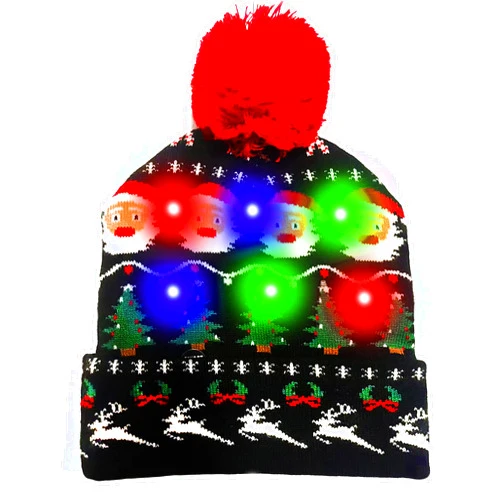 AZMONADIO Christmas Hat Beanie Hat White Elephant Gifts Funny Gag Gifts Novelty Party Favors Women Men Adults Kids