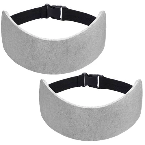 JenPen 2 Sets Headrest Travel Pillow Neck Pillow for Airplane Travel Functional Airplane Head Straps Neck Brace for Sleeping on Airplane Car (Gray)