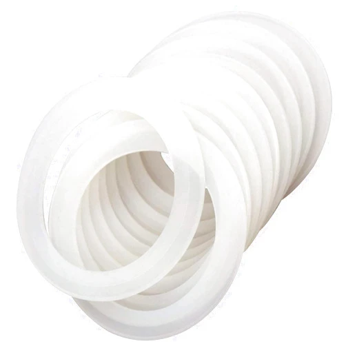 SHEYNIAN 12 Pack Rubber Seals for Glass Jars, Replacement Silicone Gasket Seal Ring, Silicone seals for 2.75 Inch / 70mm Regular Mouth Canning Jar (White)