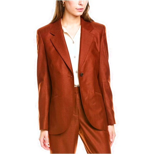 Lafayette 148 New York Single Button Cutaway Blazer