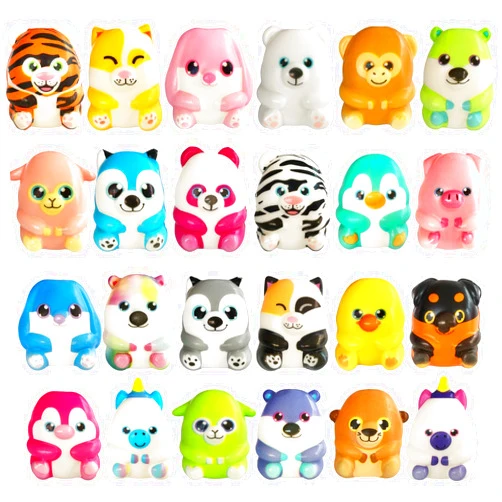 Rrshnsgv 24 Pcs Party Favors Filled with Squishy Toys,Jumbo Slow Rising Squishies Toys,Soft Kawaii Animal Squishy Toys for Birthday Goodie Bag Stuffers,Pinata Stuffers,Classroom Prizes,Carnival Prizes