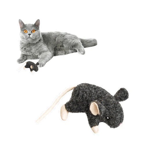 SPOT Ethical Pets 52084 Wool Mouse Willie Catnip Toys