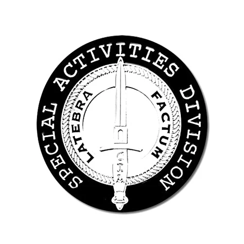 American Vinyl Round Special Activities Division Sticker (CIA SAD Agency Vinyl Decal for car Truck or Laptop (3 inch)