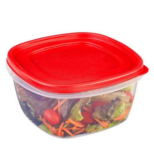 Rubbermaid Easy Find Lids Food Storage Container, 14 Cup, Racer Red