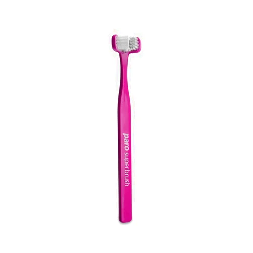Paro 3 in 1 Superbrush, Soft toothbrush with Triple Head, Thorough Clean All Sides