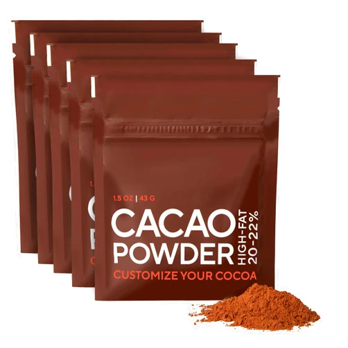 Selefina Spices: Cacao Powder, High Fat (20-22%), Unsweetened, 5-Pack
