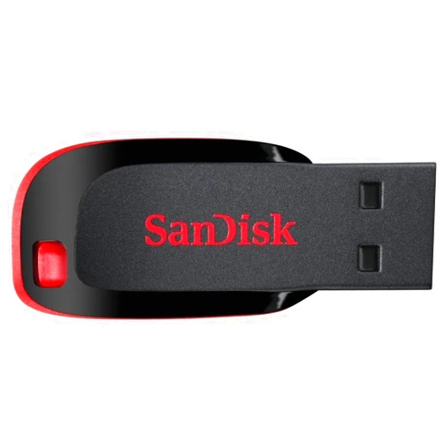 SanDisk 16GB Cruzer Blade USB 2.0 Flash Drive - ‎SDCZ50-016G-B35, Black