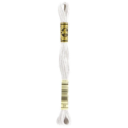 DMC 12 Pack DMC 6-Strand Embroidery Cotton 8.7yd-White Tin 117-01