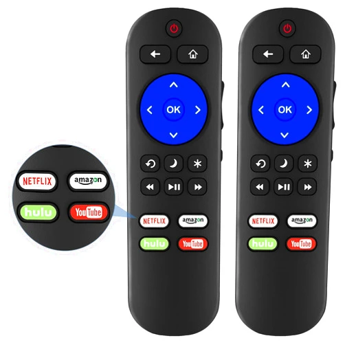 Yimaut Pack of 2 Remote Compatible with Roku TV Remote, Only for Hisense Roku/TCL Roku/Onn Roku/Element/Sharp/Haier/Hitachi/LG/Sanyo/JVC/Magnavox/RCA/Philips/Westinghouse Roku Series Smart TV