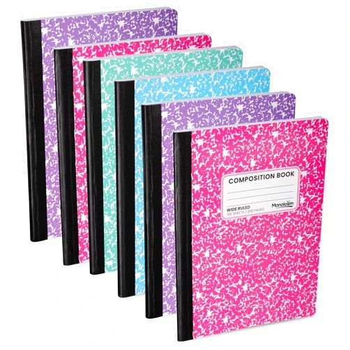 Manaloom Wide Ruled Composition Notebook, Wide Ruled Notebooks Wide Ruled Composition NoteBook Paper, Lined Note book - 9-3/4
