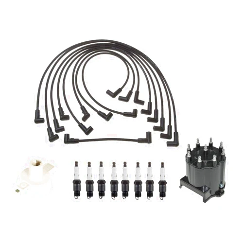 Newparts Ignition Kit Distributor Rotor Cap Wire Spark Plugs for Chevy GMC V8