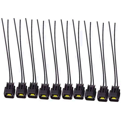 Xialukeparts 10-Pack Modular Ignition Coil Harness Connector Fit for 4.6L 5.4L 6.8L Ford Mustang Cobra Pigtails