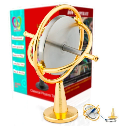 DjuiinoStar Heavy Duty Gyroscope (Solid Stainless Steel Rotor): Initial Speed 8,000 RPM, Sturdy and Stable; Provides Very Good Gaming Experience; High-End Office Toy, Addictive Science Gear DG-5PRO-01
