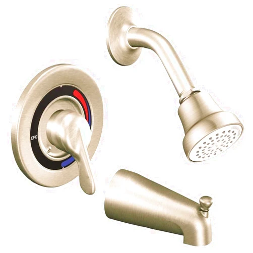 Cleveland Faucet Group 40311CBNGR Cornerstone Tub And Shower Trim Brushed Nickel 1.75 Gpm