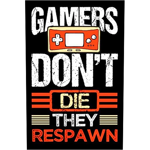 By Gamer Press Tribe (Author) Gamers Don't Die They Respawn: Gaming Notebook Journal and Video Gamer Planner Log Book with Playing Time Tracker | Daily To-Do List Organizer Planner Gift for Boys and Girls