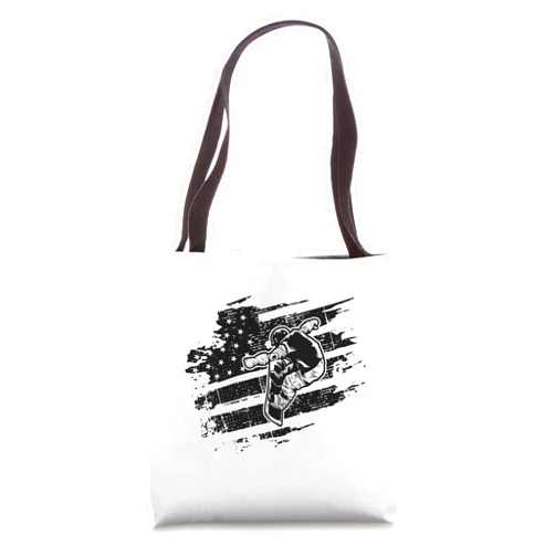 Snowboarding Lover Alpine Sports Expert Gift Idea Patriotic Snowboarder Apine Sports Usa Flag Snowboarding Tote Bag