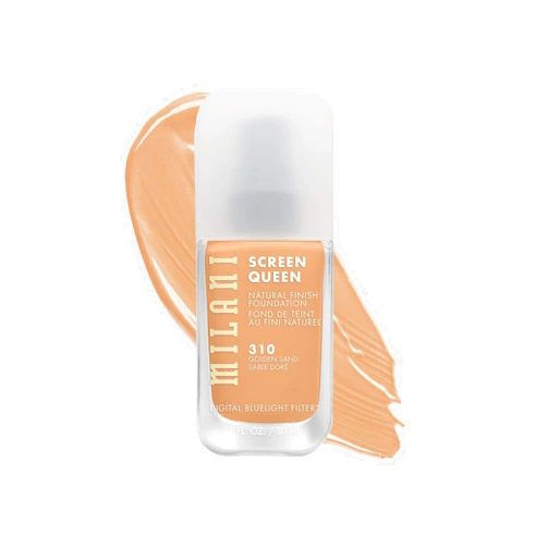 Milani Screen Queen Liquid Foundation Makeup - Cruelty Free Foundation With Digital Bluelight Filter Technology (Golden Sand)