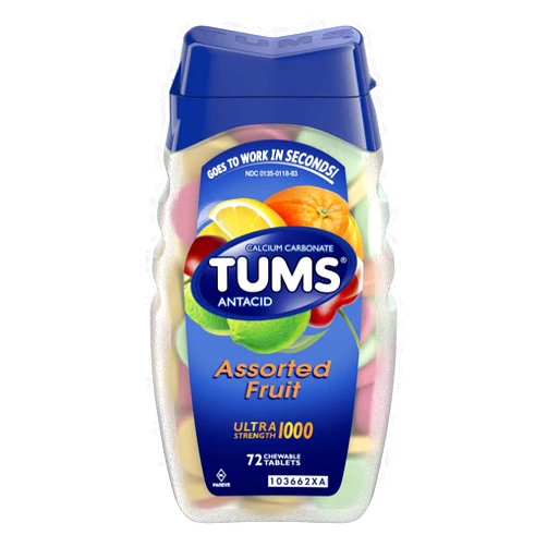 Tums Calcium Rich Ultra Strength 1000 - Assorted Fruit - 86 Tablets