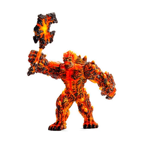 Schleich Eldrador Creatures - Lava Monster Figurine with Play Battle Axe - Posable Giant Fire Golem Fantasy Action Figure - Durable Toys for Imaginative Play for Boys and Girls - Kids Ages 7+ | 42447