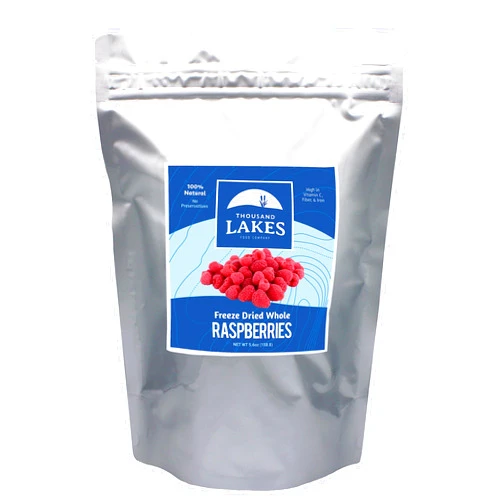 Thousand Lakes Freeze Dried Fruit - Raspberries - Bulk 5.6 ounces | No Sugar Added | 100% Whole Raspberries