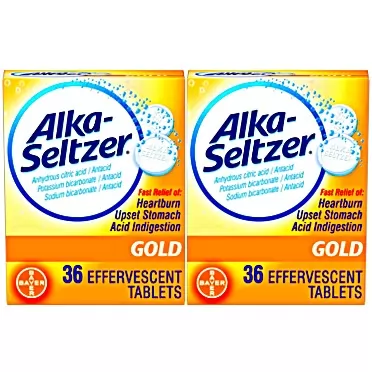 Alka-Seltzer Effervescent Gold, 36 Tablets, Pack of 2 36 Count (Pack of 2)