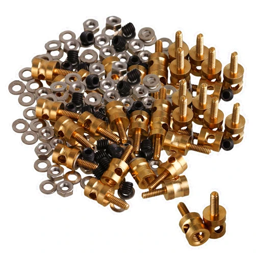 Mxfans Diameter 2mm RC Adjustable Pushrod Connector Linkage Stoppers for RC Airplane Boat Model Pack of 40