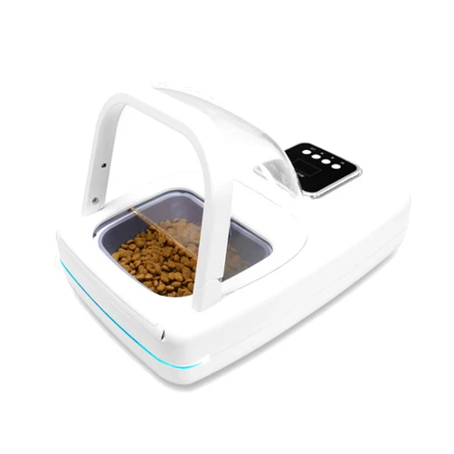 ISENVO Automatic Cat Feeder, RFID Automatic Pet Feeder with Collar Sensor, Anti Food Grabing, Intelligent Feeding, Microchip Cat Feeder for Cats and Small to Medium-Sized Dogs