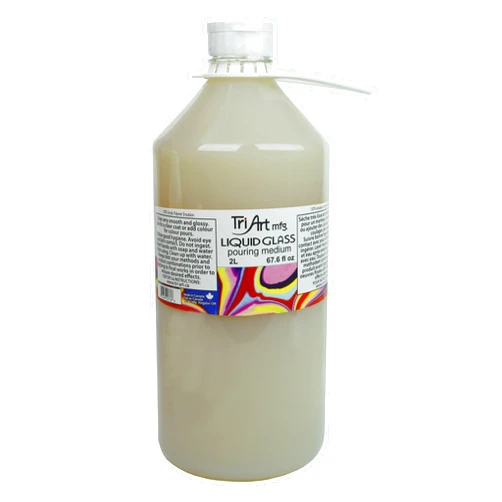 Tri-Art Liquid Glass Pouring Medium 2L, 67.63 Fl Oz (Pack of 1)