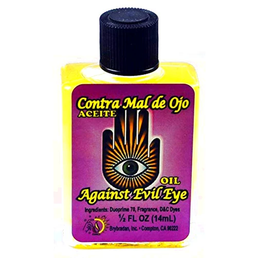MW 1 Piece BRYBRADAN Against Evil Eye Spiritual Oil Contra MAL DE OJO ACEITE ESPIRITUAL -1/2 FL OZ 14.7ML