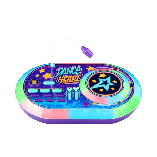 eKids Karmas World DJ Party Mixer Turntable Toy with Built in Microphone for Kids, for Fans of Karmas World Toys for Girls