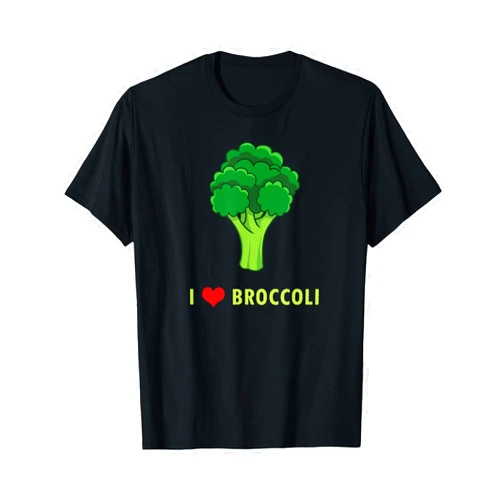 Vegan Food Designs by MCG.Co Funny Keto Love Broccoli Cute Vegetables Organic Vegan Kids T-Shirt