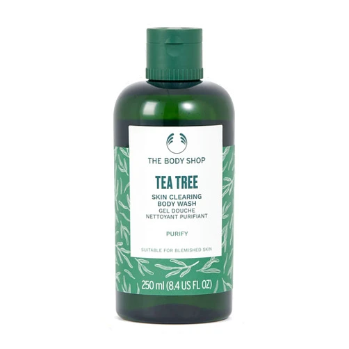 The Body Shop Tea Tree Skin Clearing Body Wash – Daily Wash for Clearer Looking Skin – For Oily, Blemished Skin – 8.4 oz