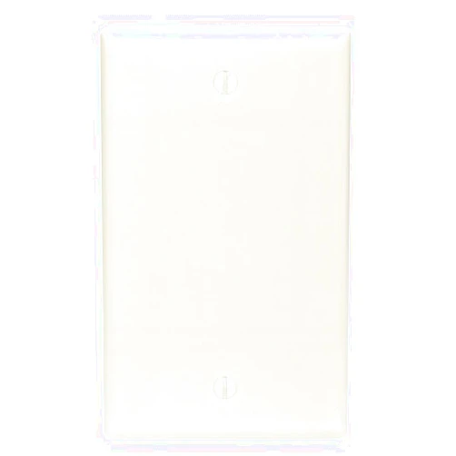 Leviton 82014 1-Gang No Device Blank Wallplate, Standard Size, Thermoset, Box Mount, Almond