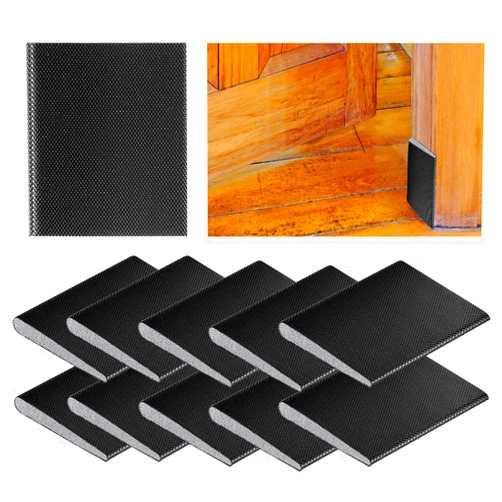 Dancepanda 10PCS Door Weather Stripping Door Seal Strip,Exterior Door Weather Stripping,Self-Adhesive Door Corner Seals,Draft Stopper Frame Seal Corner Foam for Weather Protection Isolation of Noise