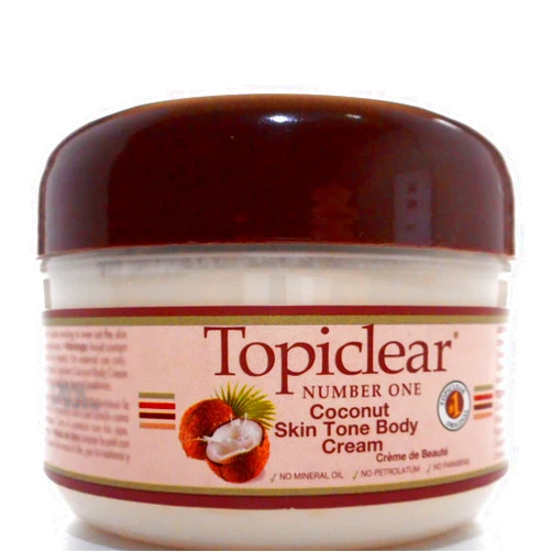 Topiclear Number One Coconut Skin Tone Body Cream 170g / 6oz