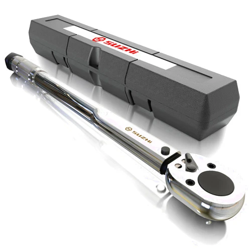 SuZhi 3/8 inch Drive Click Torque Wrench 10-80 ft.lbs/13.6-108.5 N.m High Accuracy for Car & Motorcycle, Spark Plug, Oil change, Intake manifold.…